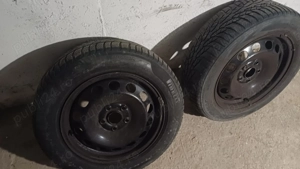 Jante auto vw ,seat  5×112   pe 16 originale + cauciucuri  - imagine 6