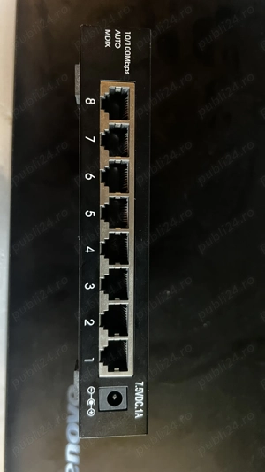 Switch 8 porturi metalic  - imagine 3