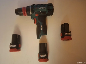 Masina de gaurit si insurubat Parkside-3 acumulatori+incarcator - imagine 2