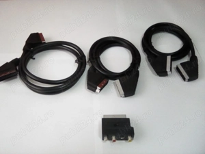 Cabluri euroscart + reductie ESCART la RCA si SVideo