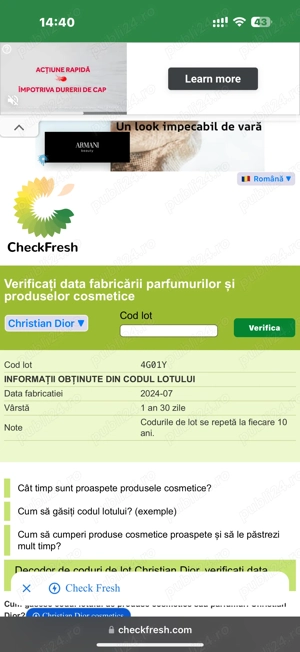 Apa de parfum Dior Sauvage Elixir 60ml pret fix - imagine 5