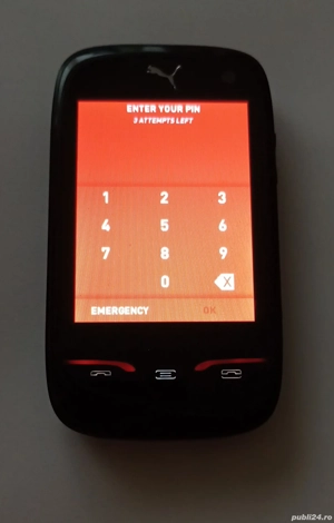Telefon rar din 2010, Puma Phone Sagem Solar, funcțional, pentru colecționari sau pentru piese  - imagine 2