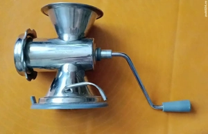 Mașină de tocat manuală, inox, Franța 