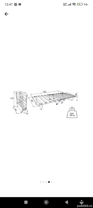 Vând pat somiera  - imagine 3