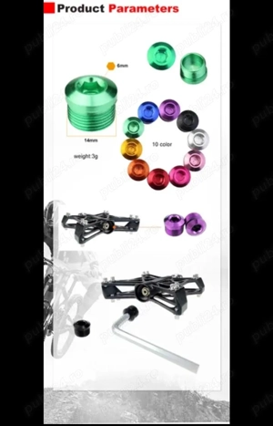 Capacele ax pedale bicicleta aliaj aluminiu Cnc protectie rulmenți cursiera mtb antipraf antiruguna - imagine 2
