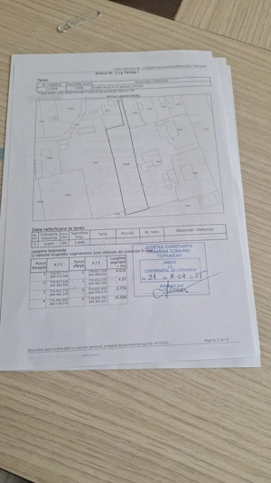 Teren intravilan arabil 3846 mp, Topraisar.Zona buna,sub pretul pietei. Pt locuinte sau orice.  - imagine 3
