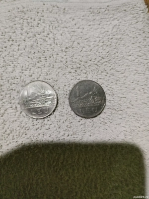 Vînd 3 monede de 1 leu din 1966 Republica Socialistă România preț 3000lei tote trei - imagine 2