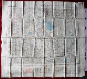 IRAN - Hartă de mătase militară RAF, pentru evadare (Teheran - Bushire) - imagine 2