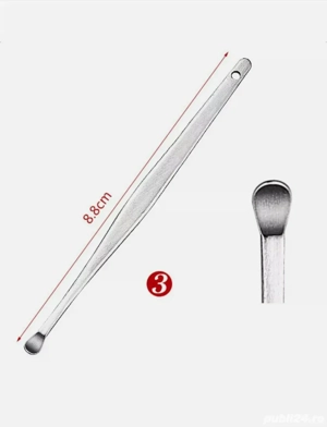 Set   5 bucăți inox îngrijire ureche.