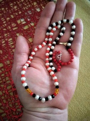 Colier Unicat Realizat Manual cu Perle naturale de Cultura 