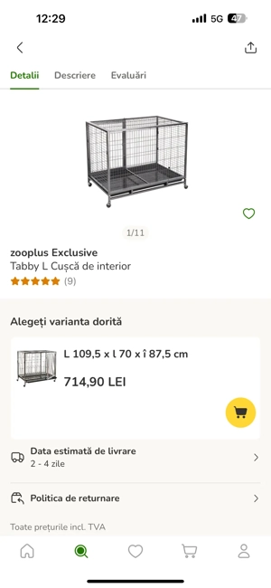 Vand custi animale 109,5*70*87,5