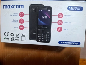 Telefon Mobil GSM 4G Dual Sim Maxcom MM248 Black - imagine 2