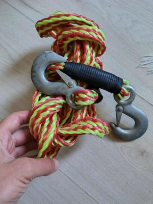 Sfoara remorcare Tow Rope w/Hooks 14 ft. 4.2 Metri - imagine 4