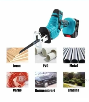 Fierăstrău tip sabie GRAND PRO | 12V 21V | Cu 2 acumulatori | Set complet în cutie