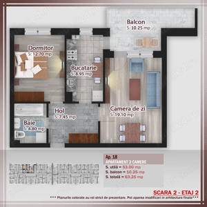 Apartament 2 camere Gura Calitei 