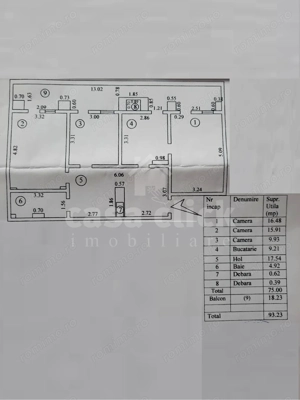 Apartament 3 camere decomandat, Mazepa 1   central, balcon generos, parțial renovat - imagine 14
