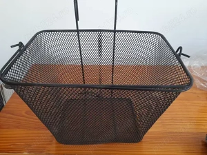 Cos penru bicicleta, nou, metalic