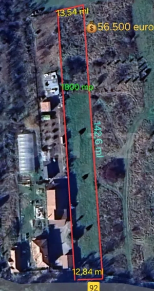 Teren intravilan in Loc. Sutu, in zona Lacurilor de la Ciurila.