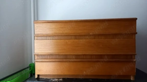 Comodă cu 3 sertare, furnir stejar