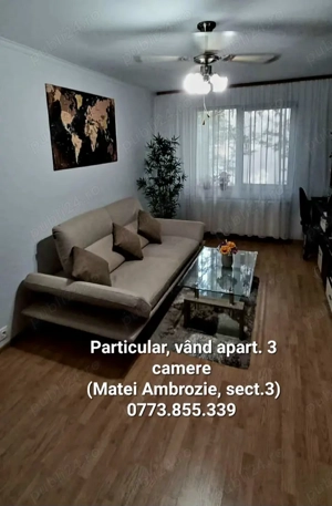 Particular,vând ap.3 camere cu centrală proprie, zona Matei Ambrozie-Titan, sector 3 - imagine 7