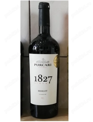 (2022) Vin rosu sec Merlot, 13.5%, 0.75L - PURCARI