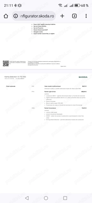 Skoda Kamiq 1.5 dsg 2024 in garantie - imagine 8