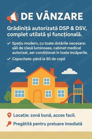 Vand afacere Gradinița particulara