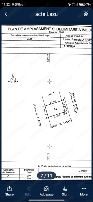 Teren intravilan Lazu