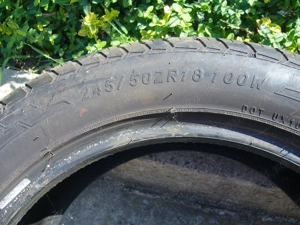 Vand set 4 anvelope de vara foarte putin uzate,aproape noi 245/50 - imagine 2