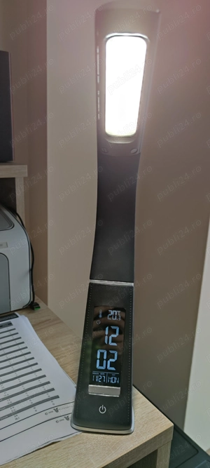 Veioza LED Helen 5W cu display, functie touch, 3 trepte de intensitate luminoasa  - imagine 4