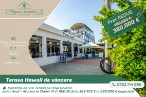 Investiție de Vis! Terasă pe Plaja Ghioroc, Judet Arad – Afacere la Cheie!