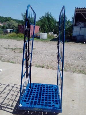 Container mobil cu  2 grilaje laterale  - imagine 3