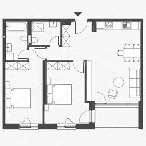 Comision 0 ! Somesului 15, Apartament 3 camere, Semicentral, 2 bai, 77mp. - imagine 2