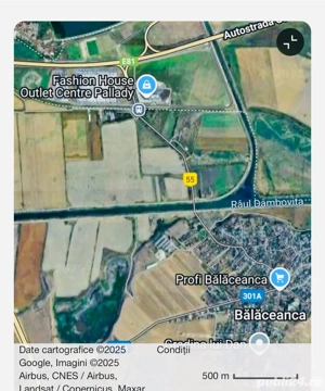 vand teren 6700 mp langa fashion house cernica 10 euro  mp