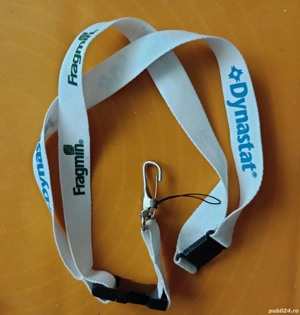 2 Lanyard-uri (snur de gât) cu carabină care prind telefon sau ecusoane) - imagine 2