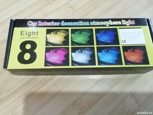 Lumina ambientala led auto cu telecomanda și funcție music lights  - imagine 2