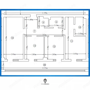 Apartament cu trei camere | Intabulat | Pacurari | Comision 0% - imagine 13