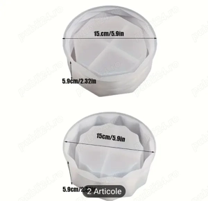 Matrite din silicon  pentru ghivece fe suculente și cactuși  - imagine 3