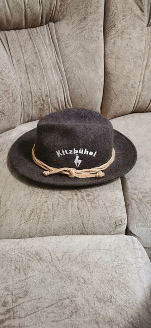Vand palarie kitzbuhel ,nr 61,kaki,100 % lana,made in Italy - imagine 2