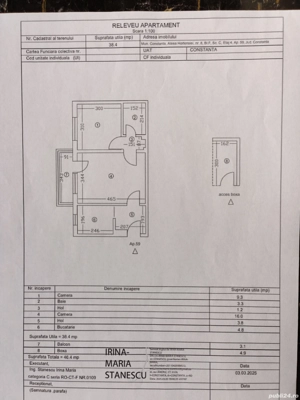 Vând apartament 2 camere semidecomandat 4 4 Tomis Nord ,Constanta  - imagine 2