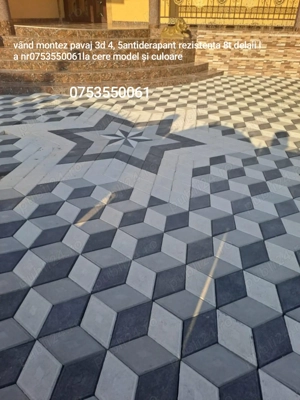 Vând montez pavaj 3d 4 5 antiderapant rezistenta 8t  - imagine 2
