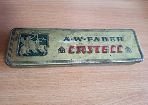 Penar vintage old colectie A.W. Faber Castell cu toc si penite 1905 1911