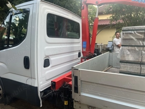 Transport cu macara( Hiab) pe camion. NON-STOP.