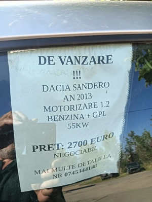 Vînd dacia sandero - imagine 3