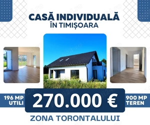 Casă individuală, teren 900 mp, zona Torontalului - Lidl, Timișoara