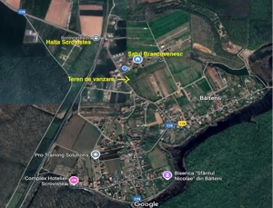 Teren intravilan 3.000 mp   parcelabil, Sat Bălteni (Scrovistea), Com. Periș   locație premium - imagine 2