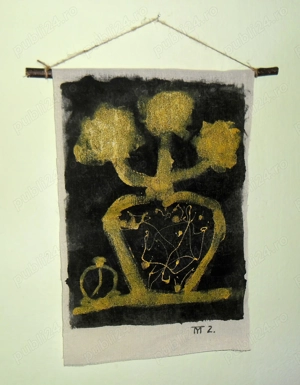 Pictură  Crizanteme palide 