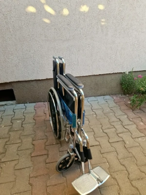 Scaun cu rotile Pliabil Nou  - imagine 2