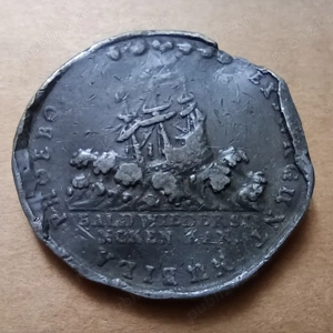 Medalie germană Prusia foarte veche și foarte rară 1679