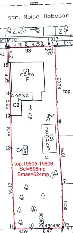 Proprietar vand casa cu teren 624mp in Ronat